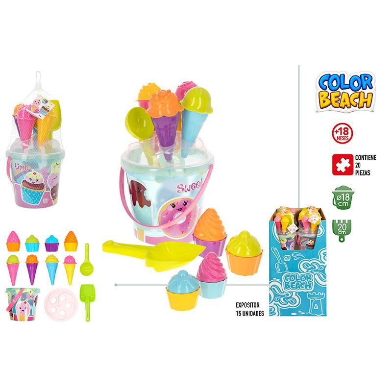 SET CUBO PLAYA 18 CM SWEET TIME