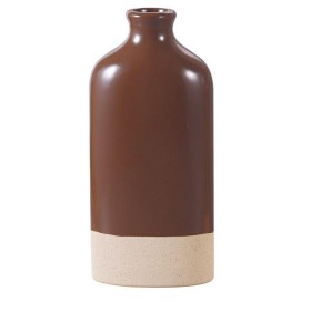 FLORERO CERAMICA 16*9*36 CM MARRON