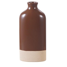FLORERO CERAMICA 14*8*31 CM MARRON