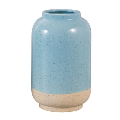 FLORERO CERAMICA 13*13*20 CM TURQUESA
