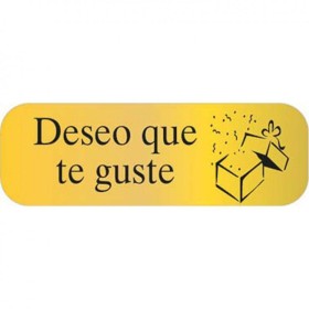 R.250 ETIQUETAS ORO DESEO QUE TE GUSTE