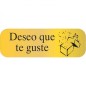 R.250 ETIQUETAS ORO DESEO QUE TE GUSTE
