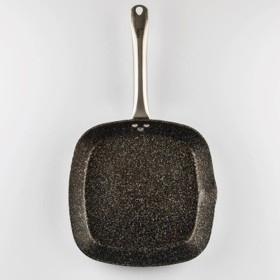 ASADOR LISO PIEDRA GREY 28*28 CM