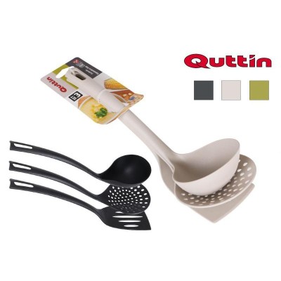 SET 3 UTENSILIOS NYLON QUTTIN COLORES