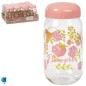 BOTE CON TAPA FLOWERS CRISTAL 1 L
