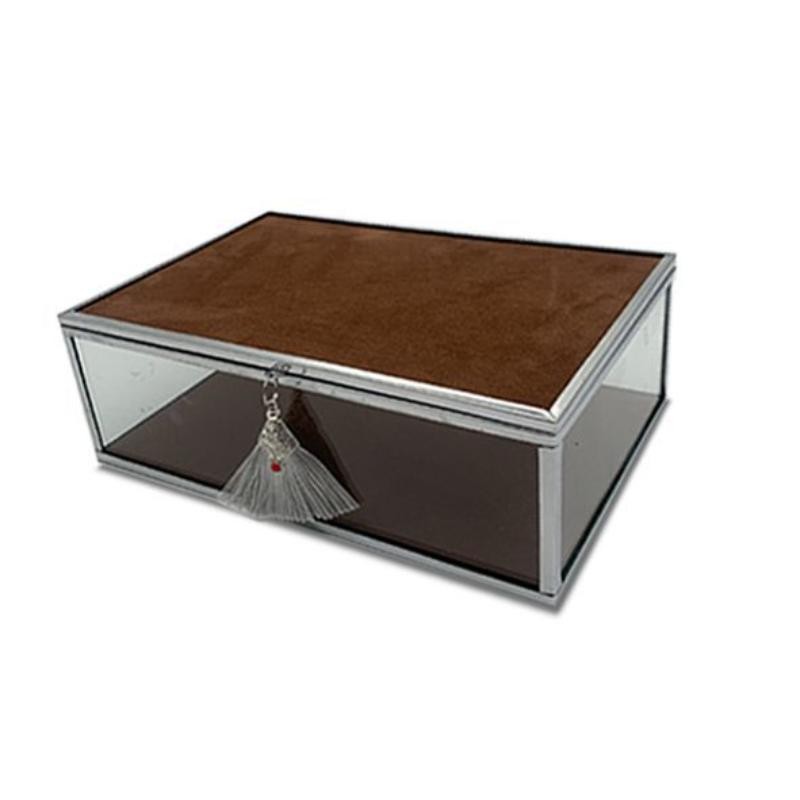 CAJA CRISTAL MARRON 20*13*6 CM