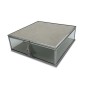 CAJA CRISTAL GRIS 20*20*6 CM