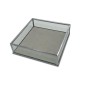 BANDEJA CRISTAL GRIS 15*15*4 CM
