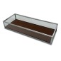 BANDEJA CRISTAL MARRON 30*15*4 CM