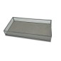 BANDEJA CRISTAL GRIS 30*15*4 CM