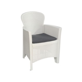 SILLON FOLIA BLANCO C/COJIN