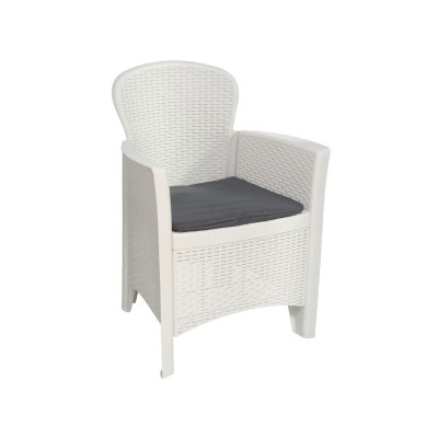 SILLON FOLIA BLANCO C/COJIN