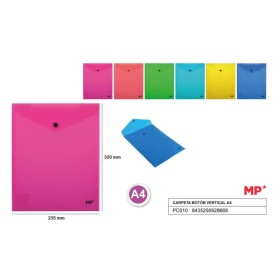 CARPETA SOBRE CON BOTON VERTICAL A4 COLOR