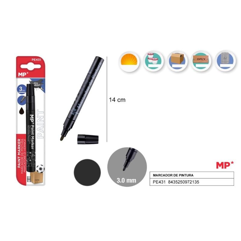 MARCADOR DE PINTURA NEGRO