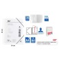 CARPETA 30 FUNDAS A4 CON ESPIRAL Y GOMAS BLANCO