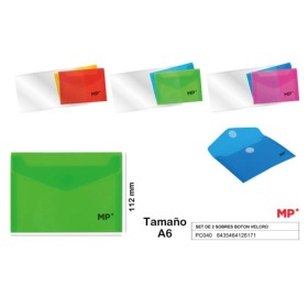 CARPETA SOBRE CON BOTON A6 2U FLUORESCENTE