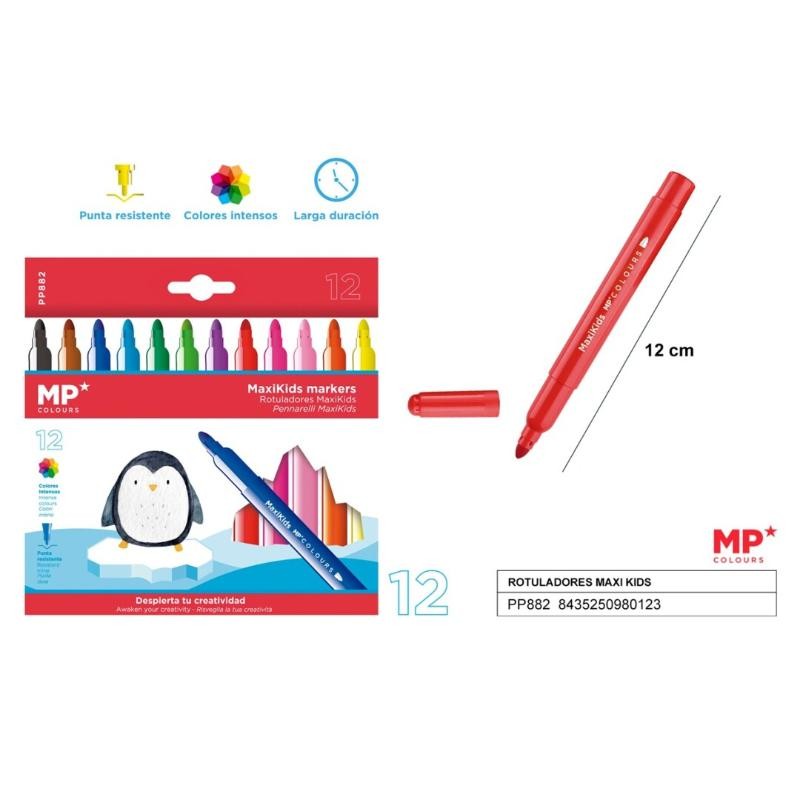 ROTULADORES MAXI KIDS 12 UD