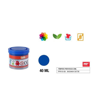 TEMPERA 40 ML AZUL OSCURO