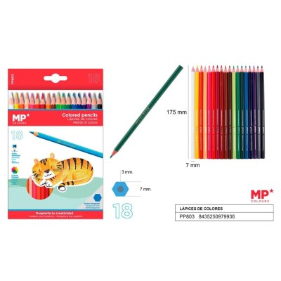 LAPIZ DE COLOR PLASCOLOR 18 U