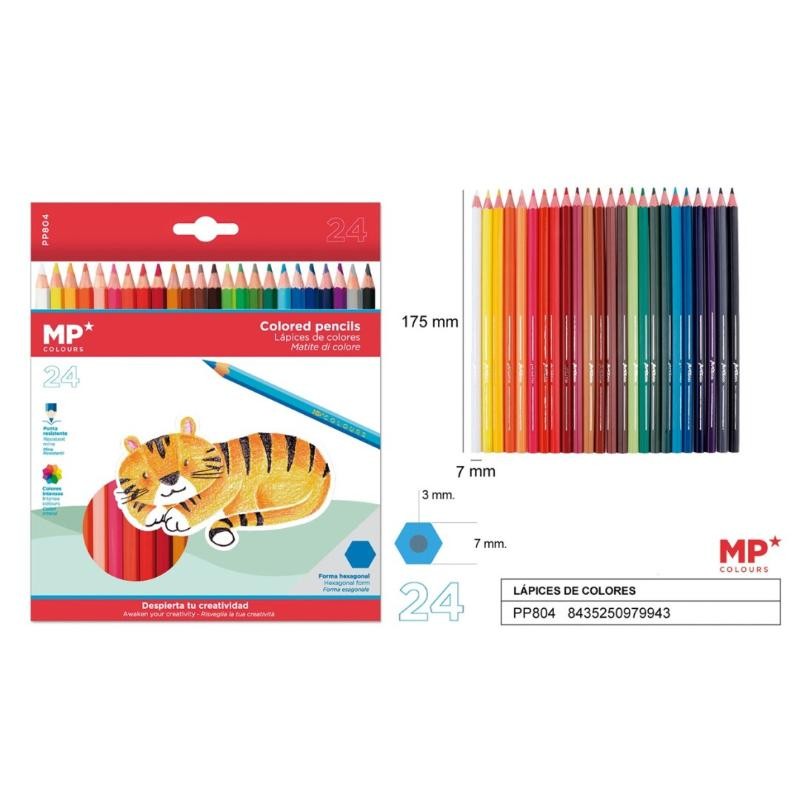 LAPIZ DE COLOR PLASCOLOR 24 U