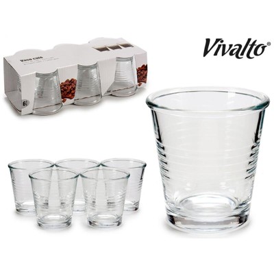JUEGO 6 VASOS CAFE 9 CL.