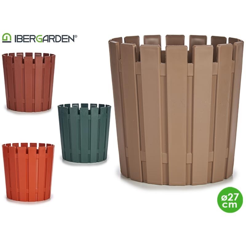 MACETA PLASTICO XL 27CM. SURT.