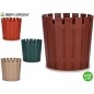 MACETA PLSTICO XXL 32CM. SURT. COLORES OSCUROS