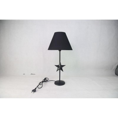 LAMPARA METAL MESA NEGRA 23*48 CM