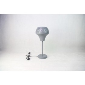 LAMPARA METAL MESA GRIS 16*39 CM