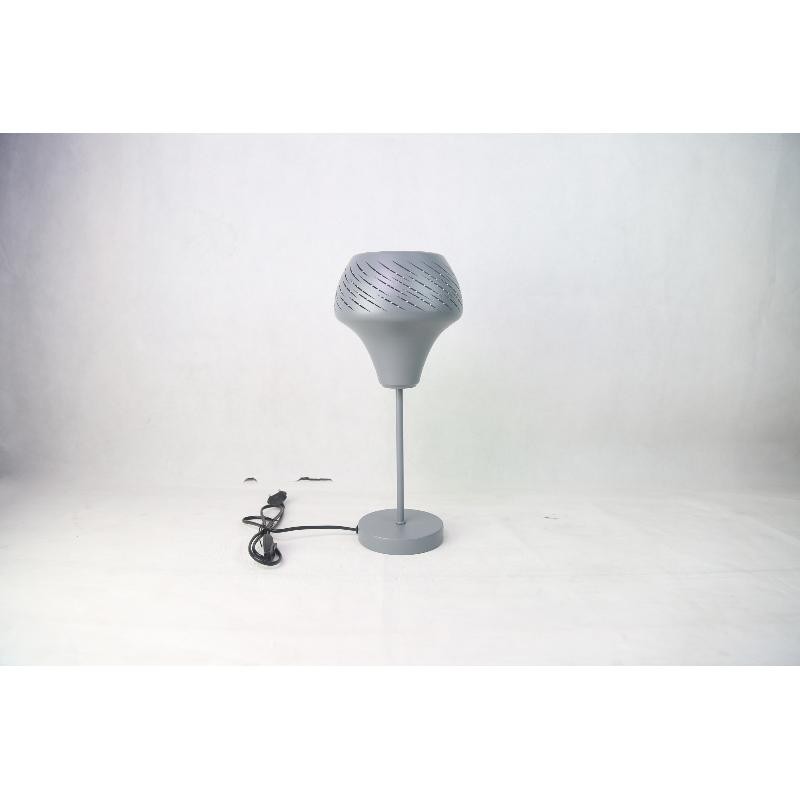 LAMPARA METAL MESA GRIS 16*39 CM