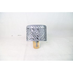 LAMPARA METAL PARED GRIS 19*17*21 CM