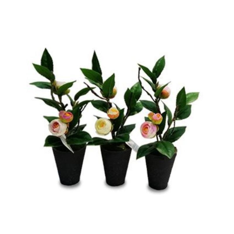 MACETA CON FLOR 3 COL SURT 32H CM MACETA CON FLOR 3 COL SURT 32H CM