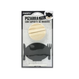 PIZARRA DECORACION SOPORTE DE MADERA Y MARCADOR
