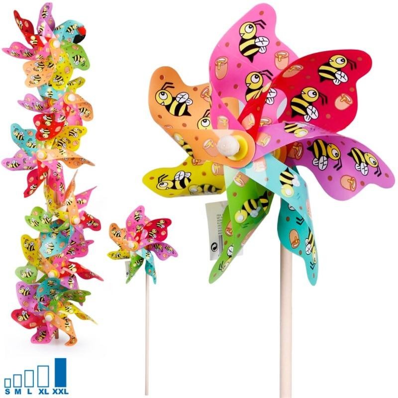 MOLINILLO DE VIENTO ARCOIRIS ABEJAS PLUS