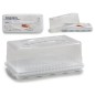 TARTERA RECTAN ESTRECHA PLAST BLANCO ASA