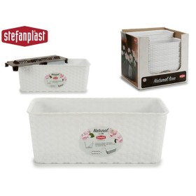 JARDINERA NATURAL RESER AGUA 30 CM BLANCO