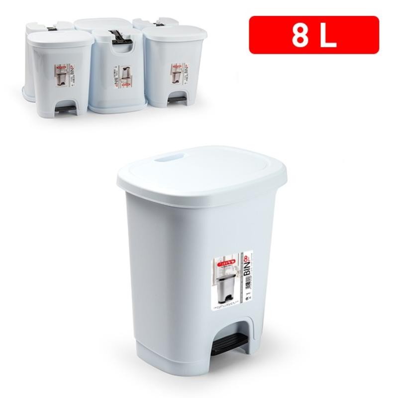 CUBO PEDAL 8 L. COLOR BLANCO