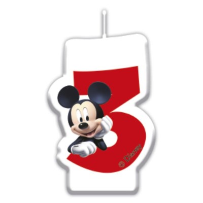 VELA NUMERAL Nº 3 PLAYFUL MICKEY