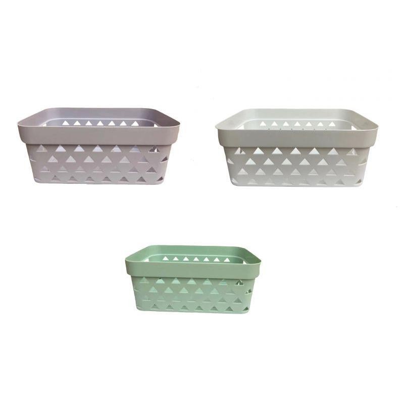 CESTA PVC 3 COL 32*22*13 CM