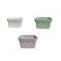 CESTA PVC 3 COL 22*17*13 CM