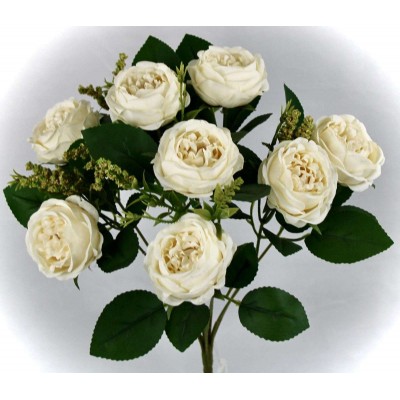 RAMO BOUQUET RANUNCULOS X 9 CREMA