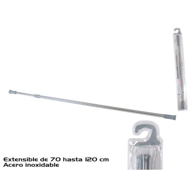 BARRA BAÑO EXTENSIBLE 70-120 CM CROMADA