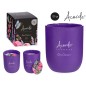 VASO VELA 120 GR CON DISEÑO LAVANDA
