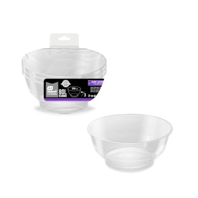BOL REDONDO GRANDE TRANSPARENTE FINGER FOOD 10 CM 3 UD