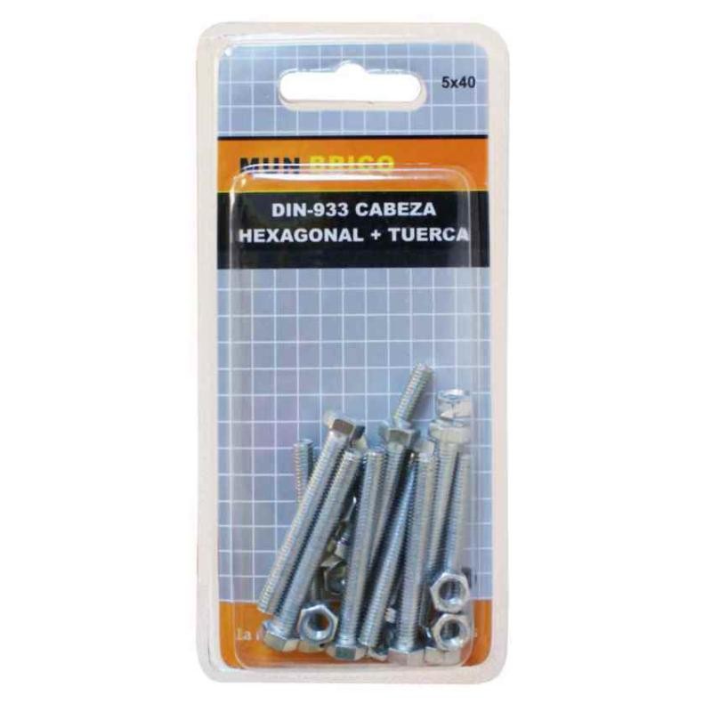 CABEZA HEXAG. + TUERCA 5X40