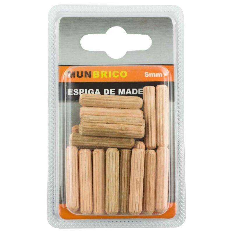 ESPIGA DE MADERA 6 MM