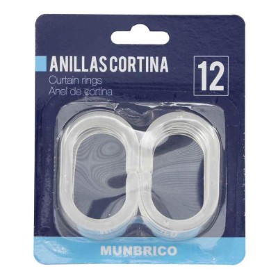 ANILLA CORTINA TRANSPARENTES 12 UND