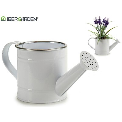REGADERA BLANCO FILO PLATA