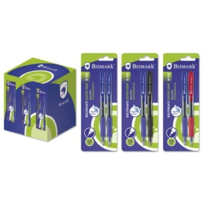BISMARK SOFT GRIP BOLÍGRAFO 2 UNIDADES EN BLÍSTER
