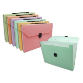 PP PASTEL MALETIN FUELLE 12 FUNDAS A4